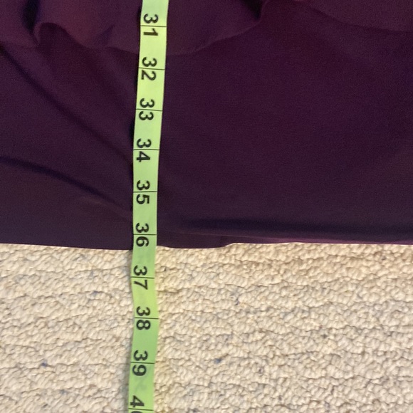 Chaps Purple Layered Sleeveless Evening Dress - Picture 12 of 13